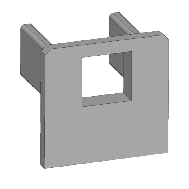 Endkappe E219 für Profil FP3 mit Kabeldurchführung, 1STK