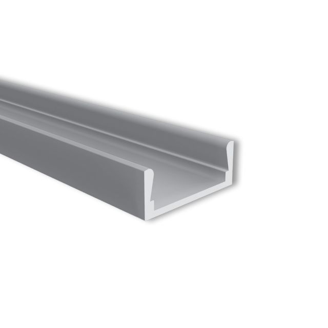 PK1 LED AUFBAU-Profil 200cm, flach, LED Stripes max. 12mm