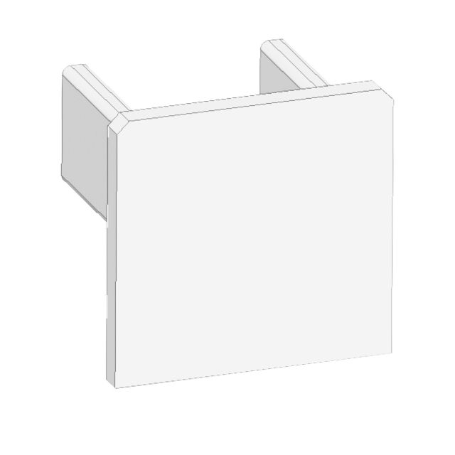 Endkappe E218 für Profil FP3 weiß, 1STK