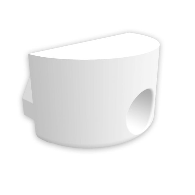 Endkappe E99 weiß für Profil BP2, rund, 1STK