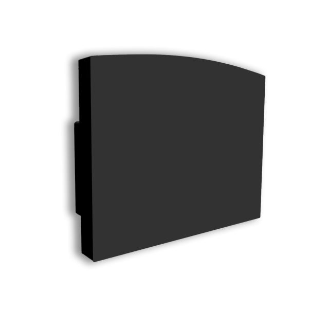 Endkappe E225 für Profil PK2, schwarz, 1 STK