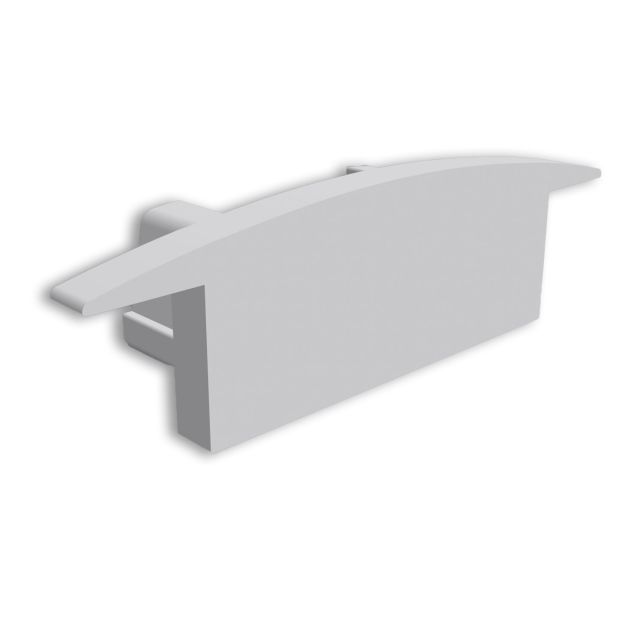 Endkappe E229 für Profil PK8, grau, gerade, 1 STK