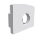 Endkappe E226 für Profil PK2, grau, mit Kabeldurchführung, 1 STK